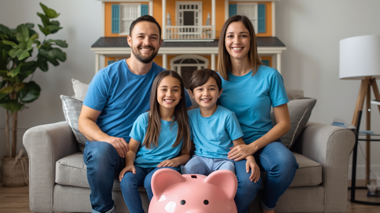 Família representando solução de empréstimo pessoal MeggaCred